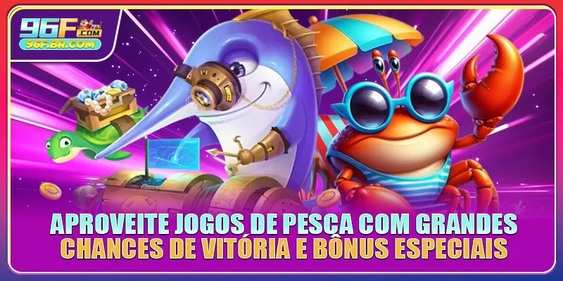 Aproveite jogos de pesca com grandes chances de vitória e bônus especiais