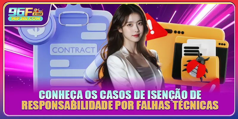 Conheça os casos de isenção de responsabilidade por falhas técnicas Conheça os casos de isenção de responsabilidade por falhas técnicas