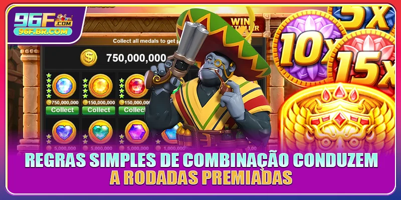 Regras simples de combinação conduzem a rodadas premiadas